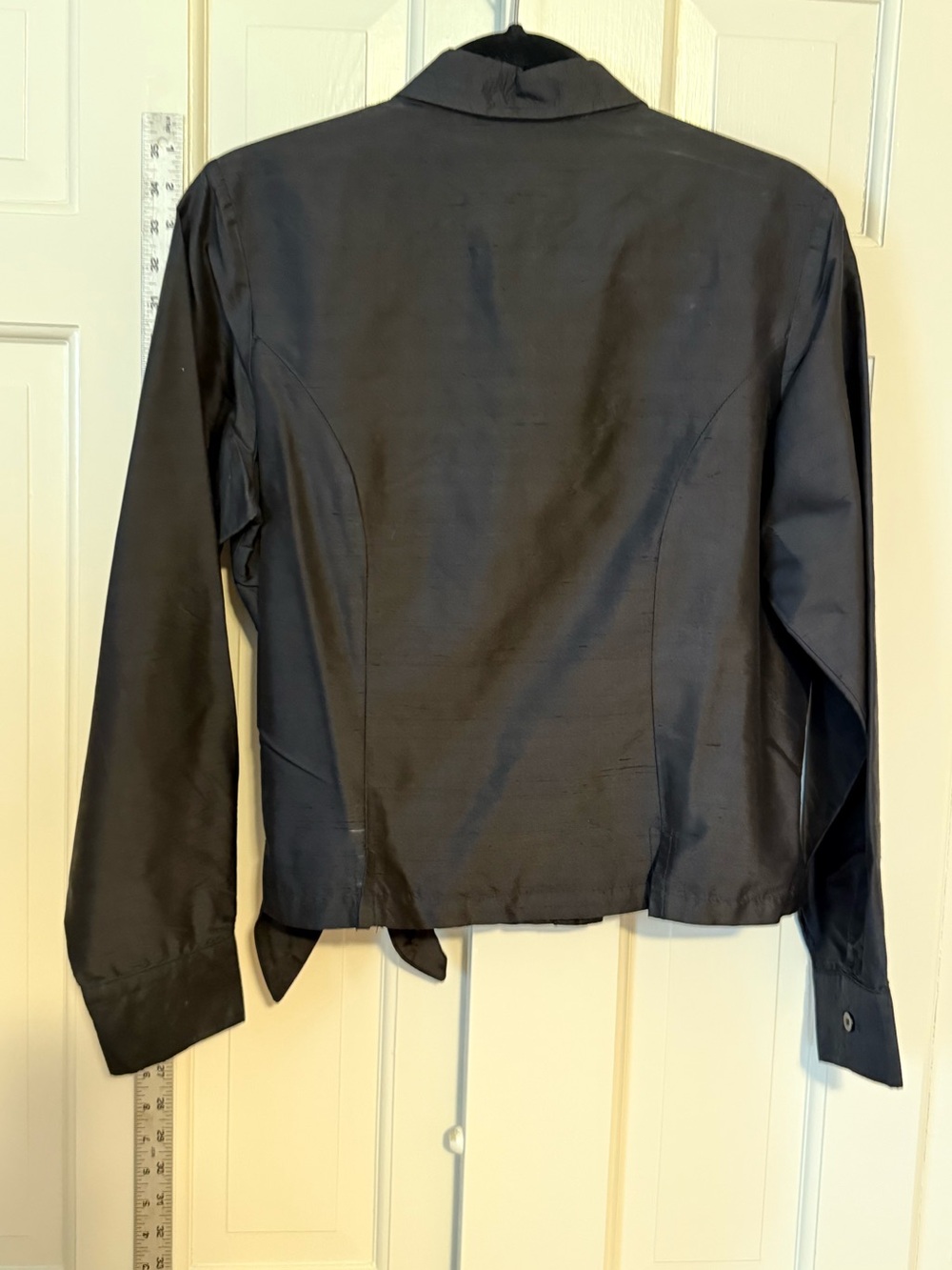 Coldwater Creek Black silk shangtung Blazer / Blouse - Picture 3 of 5